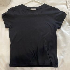 LAMade Black Cropped Tee